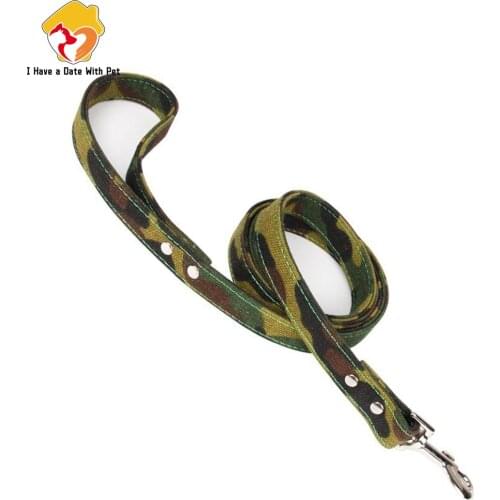 Dog Supplies Camouflage Canvas Large Dog Leash Lead Training Walking for Small Medium Big Dog Leashes Pitbull German Shepherd