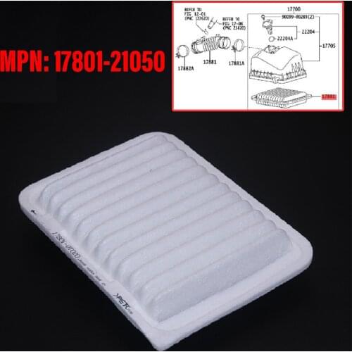JEAZEA 17801-21050 Cabin Air Filter Fit For Toyota Corolla RAV 4 Matrix AURIS Yaris Pontiac Vibe Scion XD 17801-0D060 1J911003