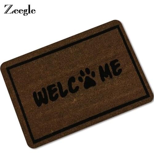 Zeegle Door Mat Bathroom Rug Entrance Floor Mat Welcome Doormat Kitchen Non-slip Rug Coffee Table Cushion