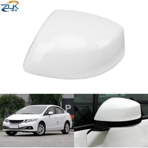 ZUK Exterior Rearview Mirror Cover For HONDA CIVIC 2012-2015 FB2 FB6 Without Lamp Type Car Retrovisor Housing Wing Mirror Cap