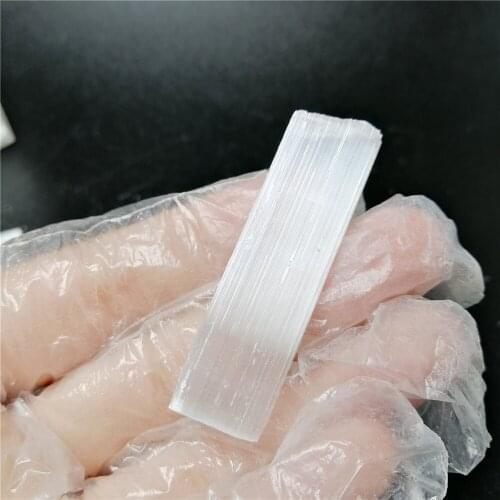 Natural white quartz gypsum stone selenite stone healing quartz crystal slice