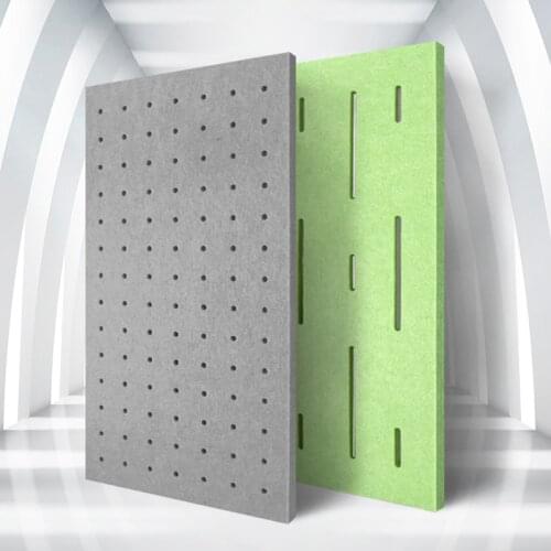 1box 10pcs Eco-friendly sound absorber Perforated Polyester Material acoustic panels acoustic treatment wall panels