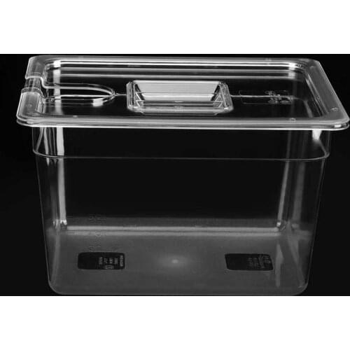 11L Collapsible Hinged Sous Vide Container with Lid for Sous Vide Circulator Cul