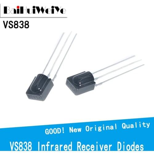 20PCS/Lot VS838 Reception Distance 15M Infrared Receiver Modules 38KHZ Integrated Infrared Receiving Head