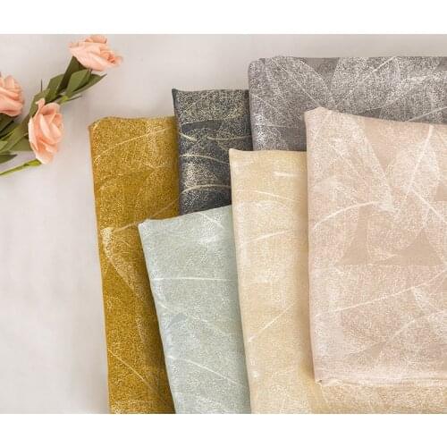 Satin jacquard fabrics sewing material for dresses women skirt high-end fashion design fabric sofa fabrics by the meter