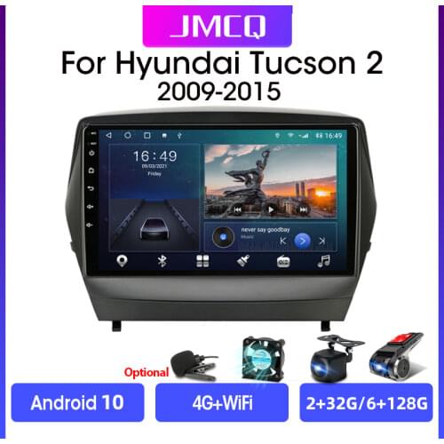 JMCQ 9" 4G+WiFi DSP 2din Android Car Radio Multimedia Video Player GPS Navigation For Hyundai Tucson 2 Ix35 2009-2015 Head Unit