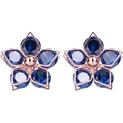 Bettyue Brand Fashion Elegance Charm Flower AAA Cubic Multicolor Zircon Personality Jewelry Earrings For Woman Wedding Gift