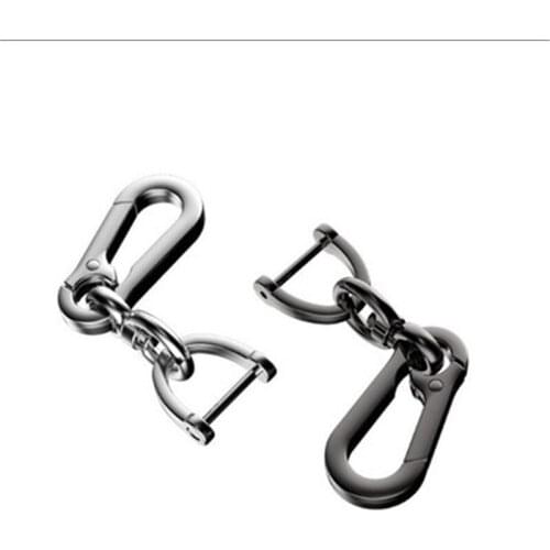 Creative Metal Car Keyring Keychain Gunmetal Plated Key Chain Holder Wholesale Horseshoe Buckle Key Ring Accessories