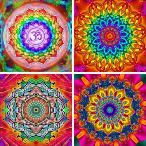 EverShine DIY Diamond Painting Full Square Mandala Cross Stitch Diamond Embroidery Mosaic Art Picture Rhinestones Home Decor