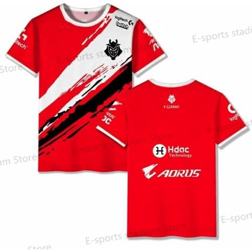 G2 Official Hot Sale G2 Esports Harajuku Breathable Fashion Casual Oversized T-shirt 2020 LOL CSGO DOTA Game Event T-shirt