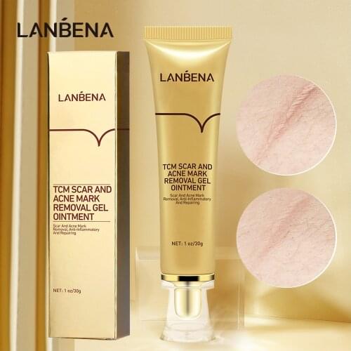 LANBENA Acne Scar Stretch Mark Removal Cream Gel Postpartum Skin Repair Scar Spots Acne Pigmentation Whitening Smooths Skin Care