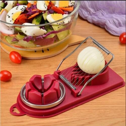 Kitchen accessories multifunctional egg cutter fancy splitting and cutting loose egg double-headed two-in-one egg slice divider