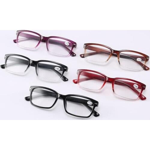 Retro lightweight reading glasses plastic full-frame glasses men and women multi-color optional anti-fatigue glasses