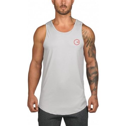 Brand Clothing Summer Workout Mesh Tank Top Men Musculation Gym Bodybuilding Singlets Sleeveless Casual Fitness Quick Dry Vest