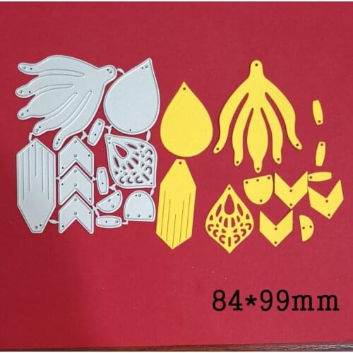Metal Die Cuts Mold Layer Tassel Earring Set 2021 New Craft Cutting Die Stencil For Diy Scrapbooking Paper Cards Making Die