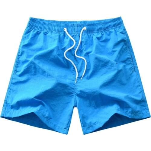 Men Shorts Summer Beachwear More Color Quick Dry Casual Solid Men Shorts for Sporty Joggers Short Pants Elastic Waist