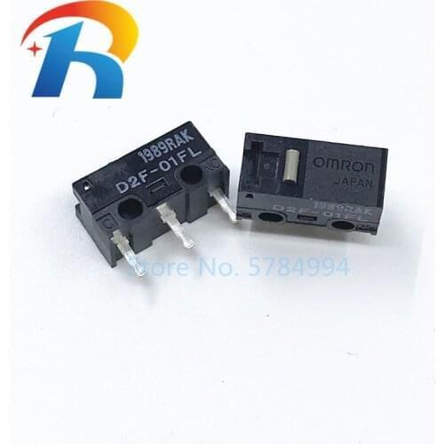 2PCS OMRON Mouse Micro switch Microswitch D2F-01FL suitable for Logitech G403 G520 G603 G703 G900 G903 IE3.0 D2FC-F-7N 10M 20M
