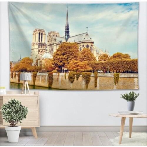Notre Dame de Paris Wall Tapestry Wall Hanging Tarot Custom Tapestry Plant Tapestry Mandala Home Decor More Large Size 0511
