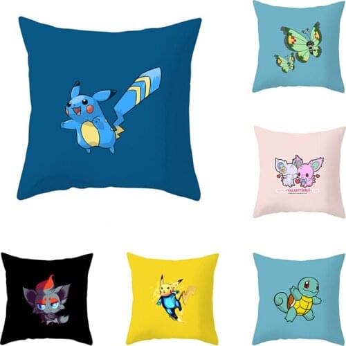 Pokemon Pikachu Pillowcase Home Decorative cushion cover living room Childrens bedroom pillow case Home decorative pillow cases