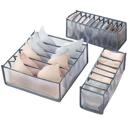 New Underwear Storage Compartment Box Foldable Bra Organizer Drawer Socks Storage Box Cabinet Drawer Divider Home Organizer