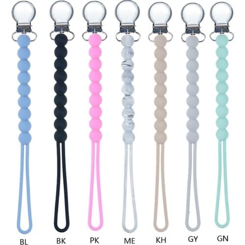Silicone Children Pacifier Clips Chains Soother Holder Baby Pacifier Dummy Clip Nipple Holder For Nipples Clip Chains M76C