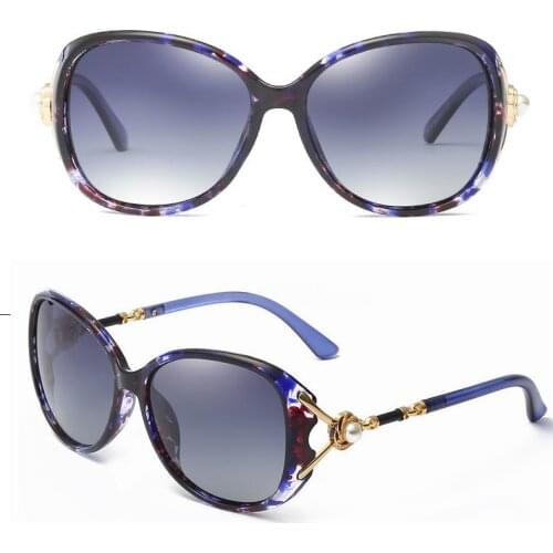 Good Quality Large Size Sunglasses Sun Glasses for Ladies AC Lens PC Bracket No. 818