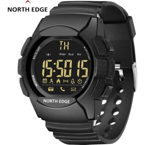 NORTH EDGE AK 100M Waterproof 33-Months Using Time Outdoor Digital Watch Message Reminder Camera Control Outdoor Smart Wristband