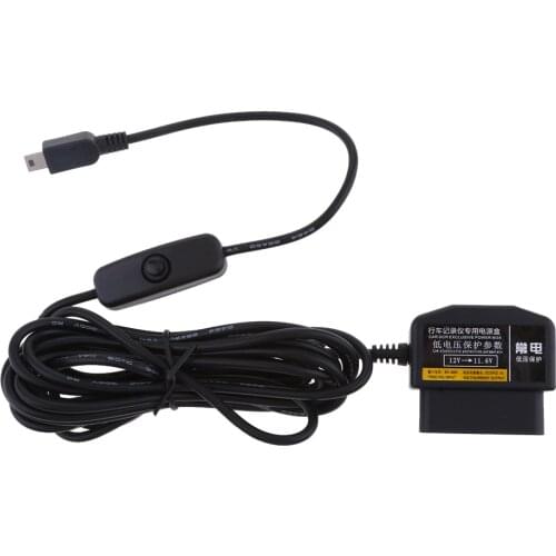 Universal Car Dash Cam Hardwire Adapter 12 24V to 5V Step Down Cables for DVR GPS OBD Buck Line