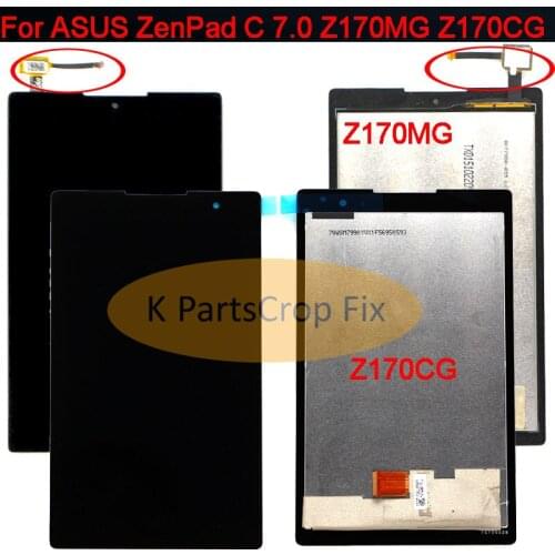 For ASUS ZenPad C 7.0 Z170MG Z170 MG Z170CG Z170 CG LCD Screen Touch Digitizer Display Sensor Matrix Screen Tablet Assembly Part