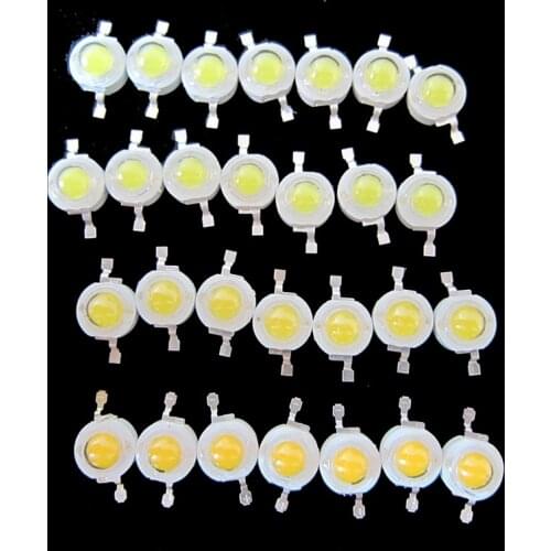 10pcs 1W 3W 5W Warm White 3500K Netrual White 4500K Cool White 6500K Cold White 10000K 20000K 30000K LED Bead chip Light Parts