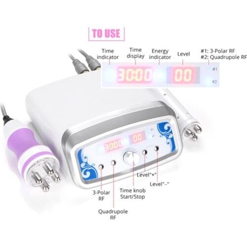 Mini 2 In1 Multipolar RF Radio Frequency Facial Machine Wrinkle Removal Anti Aging Beauty Machine