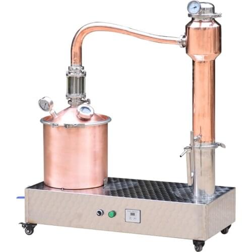 20L Essential Oil Distiller, Essential Oil Extraction Distillation Apparatus Water Distiller,Stainless Steel Distillation Kit fo