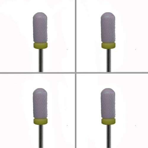 4pcs Pink Ceramic Nail Drill Bit - Smooth Top Bit - XF