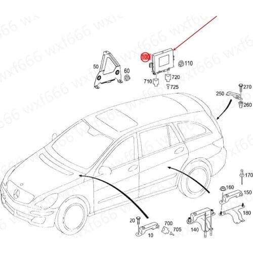 Car Keyless start module Start the computer with one click Suitable for W251mer ced es-be nzR300 R320 R350 R400 Keyless computer