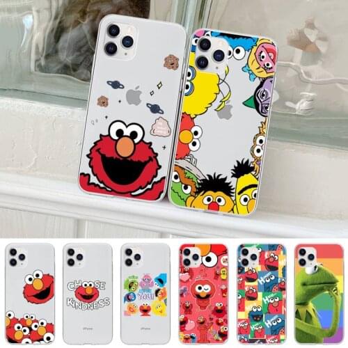 SESAME STREET Transparent Mobile Phone Cover Case For Samsung Galaxy A71 A51 S10e S20 S8 S7 S9 S10 Plus
