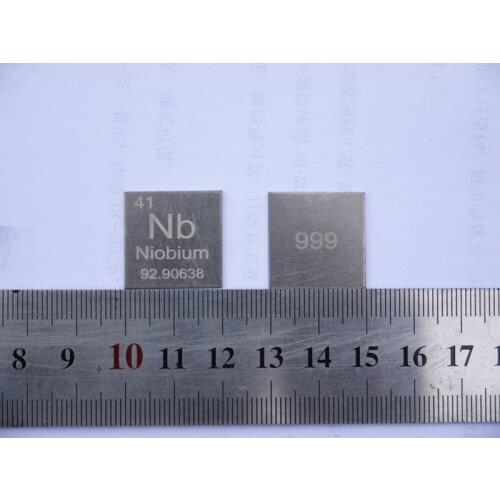 NB 3N pure niobium sheet Nb = 99.9%, 1 * 20 * 20 about 3.6 grams
