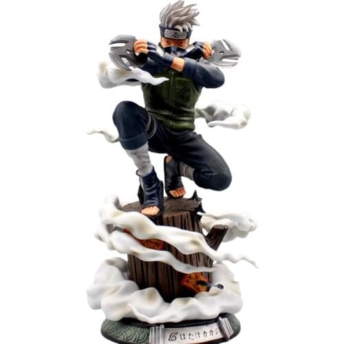 Naruto Shippuden Anime Figures Model Kakashi Figurine GK Action 29CM 12Inch PVCStatue Collectible Toys Gift Figma Favorites