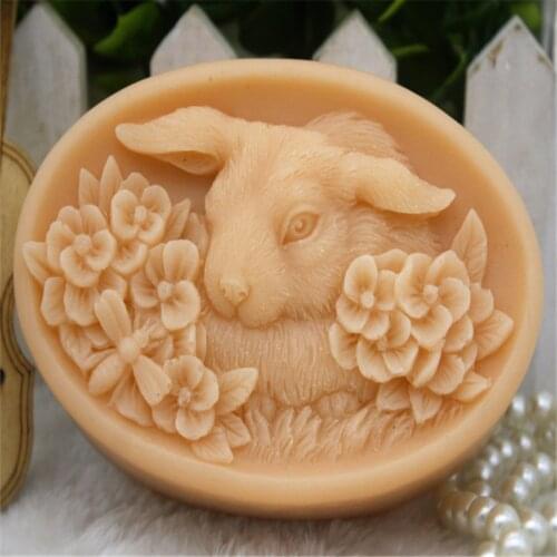 New Product!!1pcs Small Flowers Sheep (zx287) Food Grade Silicone Handmade Soap Mold Crafts DIY Mould