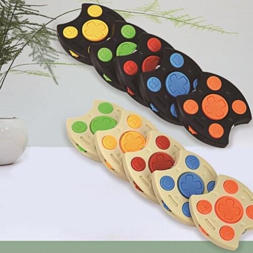 Figet Toy Button Hand Spinner Stress-relieving Multifunctional Smooth Edge Finger Fidget Rotating Hand Spinner for Kids Adults