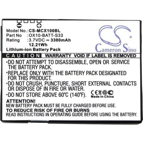 Cameron Sino 3300mAh Battery OX10-BATT-S33 for M3 Mobile Orange, OX10, OX10 RFID