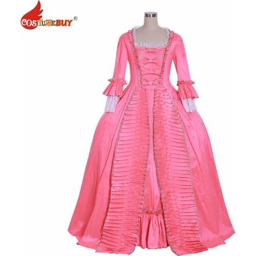 Costumebuy Versailles Venice Victorian Marie Baroque Rococo Gothic Tudor French Ball Gown Women Pink Dress Custom Made
