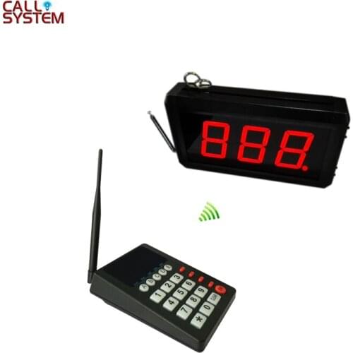 Kitchen Call Waiter System with 1 pcs keypad and 1 pcs 3-digit number display for restaurant equipment