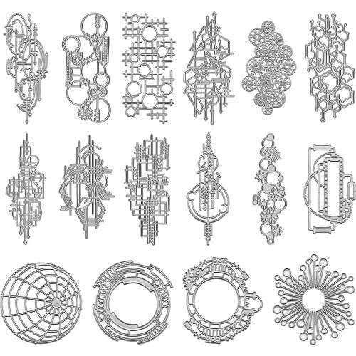 Fashion Punk Style Set Metal Cutting Frame Templates Scrapbooking Embossing Paper Cards Photo Album Craft Stencils Dies