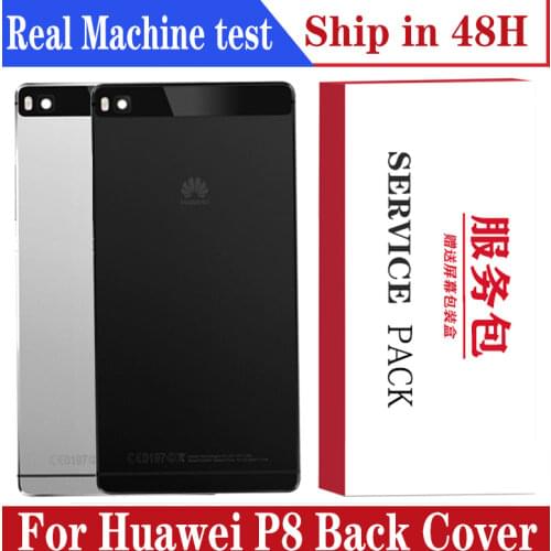 Original Back Housing Replacement for HUAWEI P8 Back Cover Battery Glass with Camera Lens adhesive Sticker