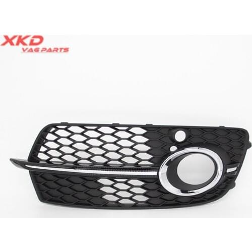 Front Right Bumper Fog Light Grille Chrome Fit For Audi Q5 SQ5 Sport S-Line 2013-2017 8R0807682N 8R0 807 682 N
