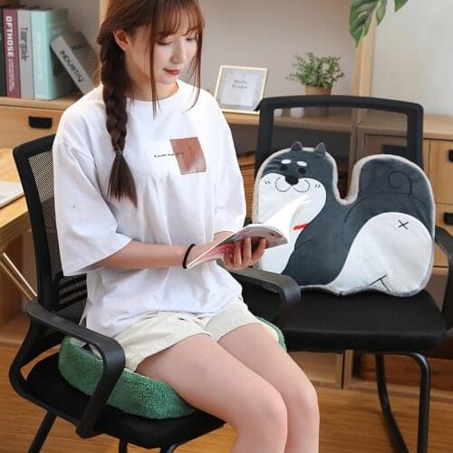 Seat cushion memory cotton breathable beautiful hip ass cushion thickened chair cushion hemorrhoid fart pad