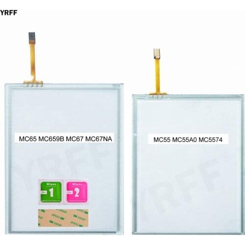 5pcs For Motorola SymboL MC55 MC55A0 MC5574 MC65 MC659B MC67 MC67NA Touch Screen Digitizer Glass Lens Panel Repair Parts