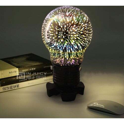 Glass Bar Table Bedside Bed Light Night Lamp Home Illumination Decor Gift Star