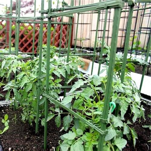 Tomato Cages Garden Plant Support Stakes Set Outdoor Vegetable Trellis for Vertical Climbing Plant 84 Pieces