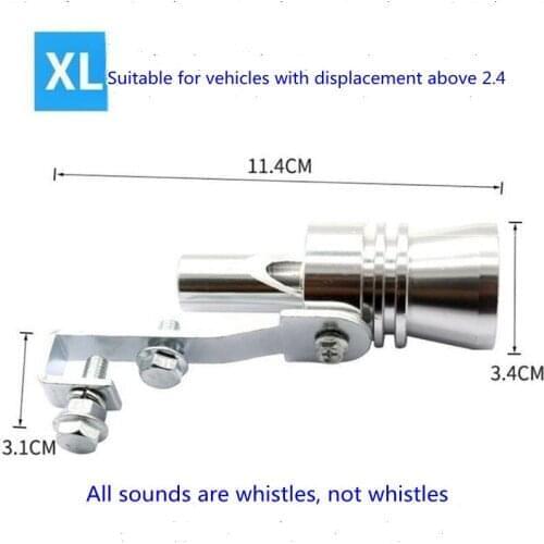 Universal Auto Turbo Sound Whistle Muffler Exhaust Pipe Auto Accessories For Ford Focus 2 3 4 MK2 MK3 MK4 kuga Ecosport Fiesta